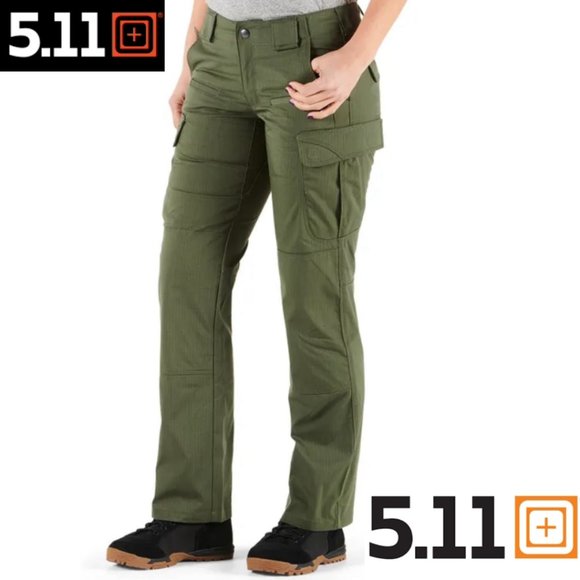 5.11 STRYKE WOMEN'S Pant Regular Fit 12 Pockets Poly Cotton Ripstop Utility Sz 2